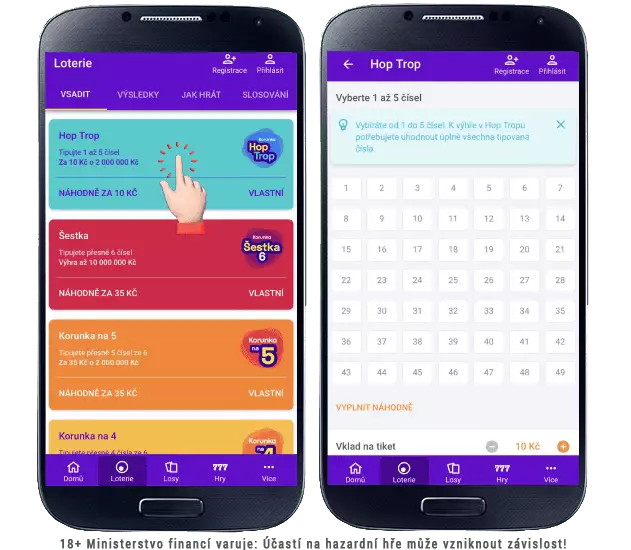 Korunka Hop trop výsledky jak hrát