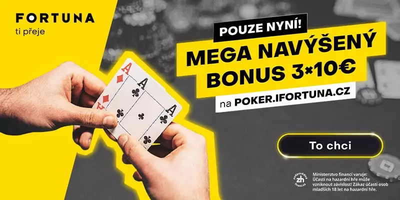 Fortuna poker bonus - Navýšená vstupenka na turnaj