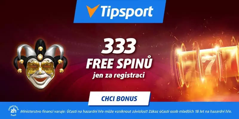 Tipsport free spiny bez vkladu za registraci