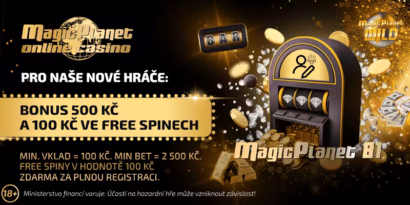 Magic Planet letní hry casino bonus za registraci