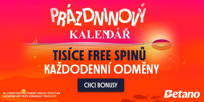 Betano prázdninový kalendář bonusů