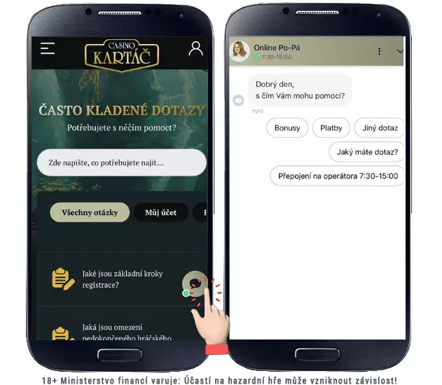 Casino Kartáč Livechat