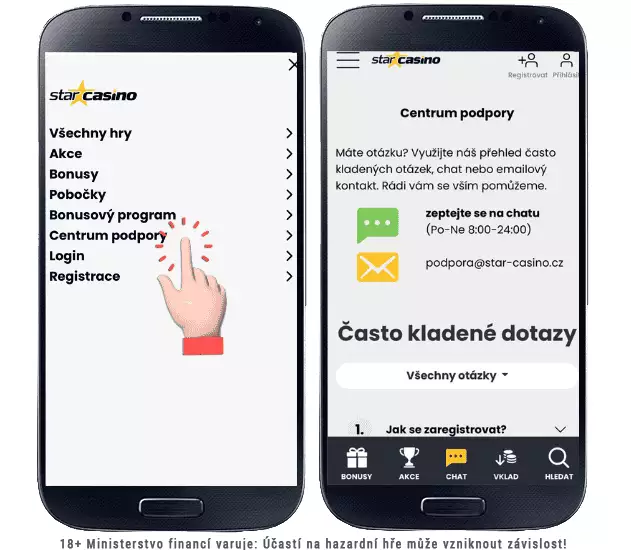 Star casino Centrum podpory FAQ