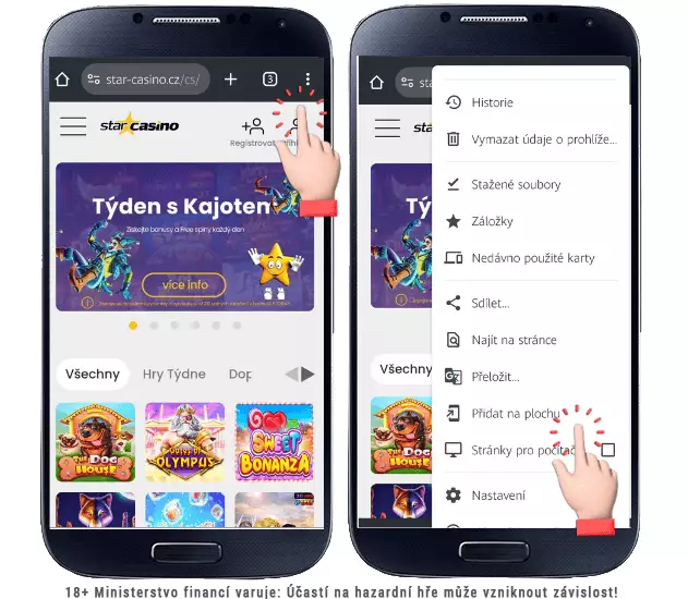Star casino mobilní aplikace pro Android mobily