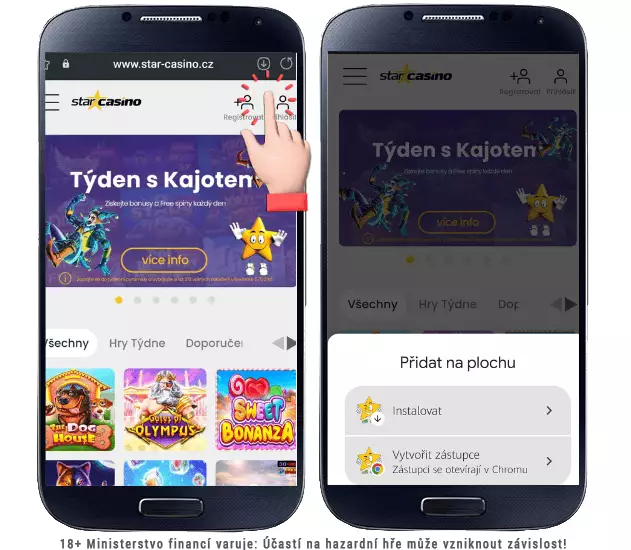 Star casino mobilní aplikace - Android