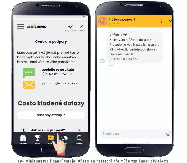 Star Casino kontakt live chat