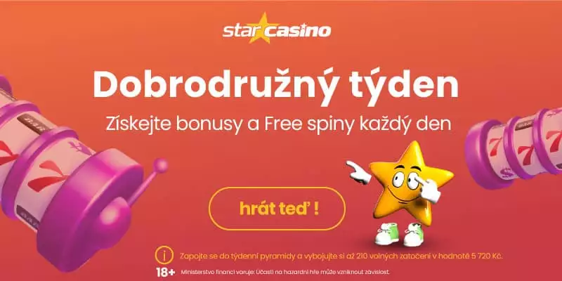 Star casino bonus pátek 13 - Dobrodružný týden