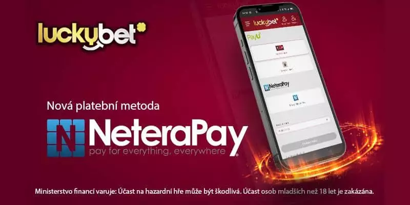 Neterapay v Luckybet vklady a výběry