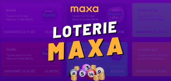 Maxa (Korunka) online loterie 2026 – Typy her, losování, výsledky, online losy a registrace