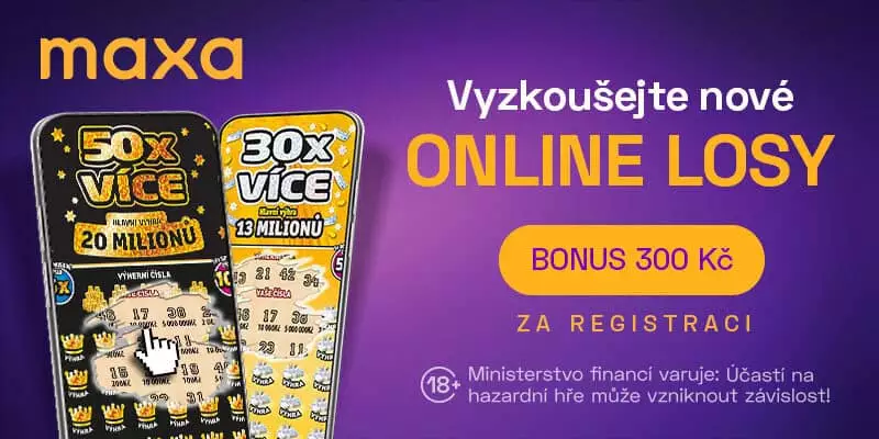 Maxa loterie - online losy za registraci