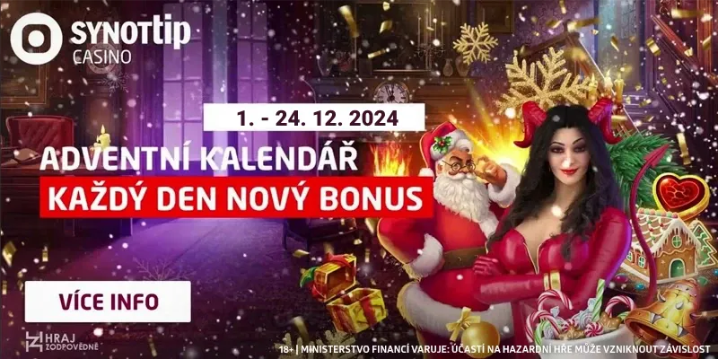 Synottip vánoční casino bonusy 2024