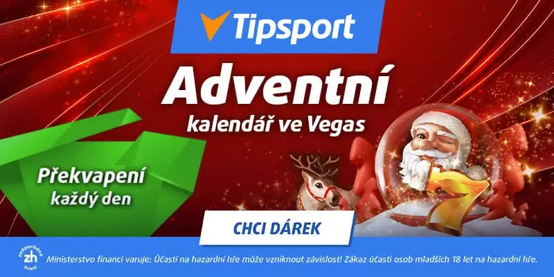 Tipsport free spin - Adventní kalendář 2024 ve Vegas