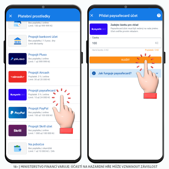 Tipsport paysafecard