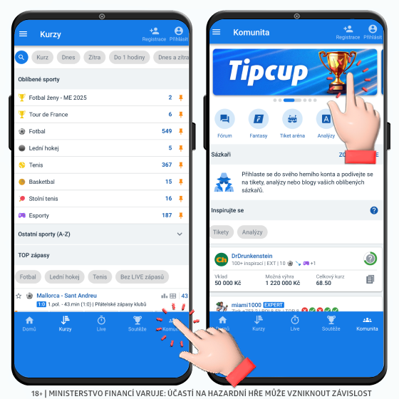 Tipsport soutěže kurzy
