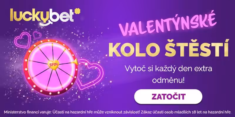 Valentýn free spiny 2025 - Valentýnské kolo štěstí 