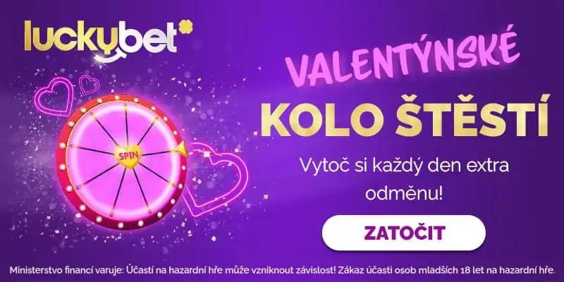 Valentýn casino bonusy 2025 - Valentýnské kolo štěstí 