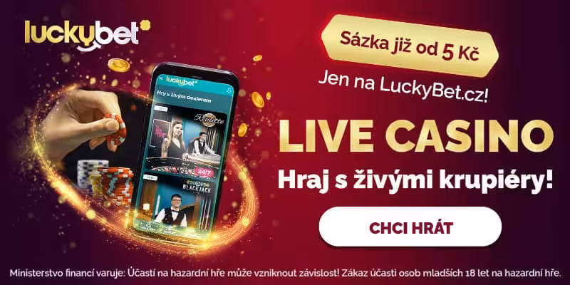 Luckybet Live casino - Hra s živým krupiérem