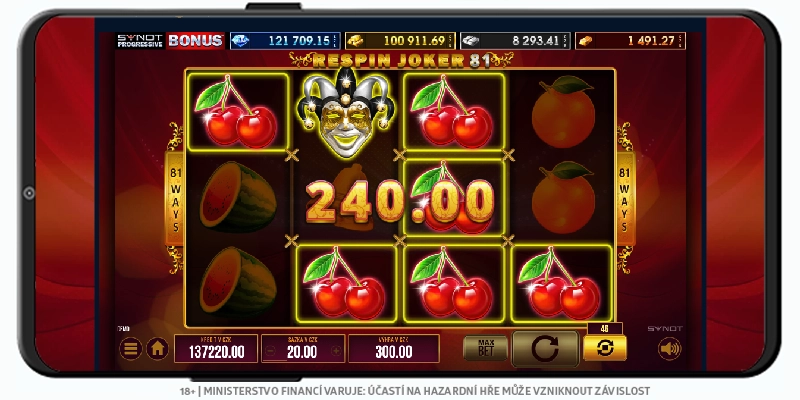 Respin Joker 81 výherní automat
