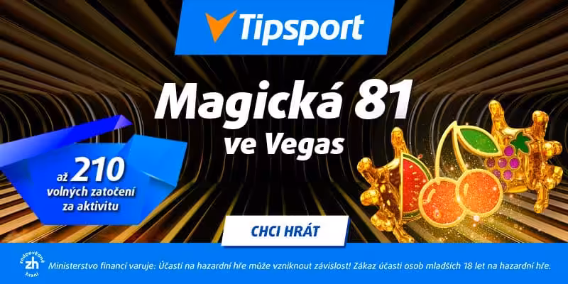 30 free spinů ZDE April casino bonusy 2025 - Tipsport Vegas promo Magická 81