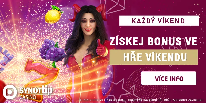Synottip casino hra víkendu