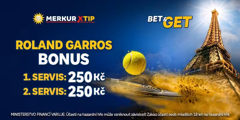 French Open bonus ZDE MerkurXtip Roland Garros bonus