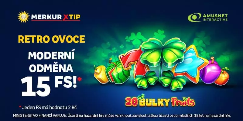 MerkurXtip ovocné free spiny Amusnet