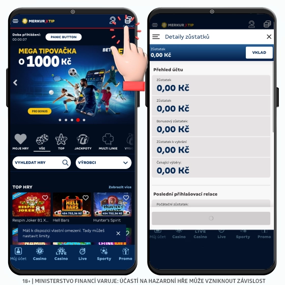 Merkur casino online platební metody - vklad