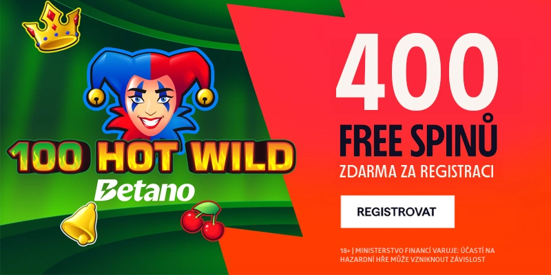 Betano 400 free spinů zdarma