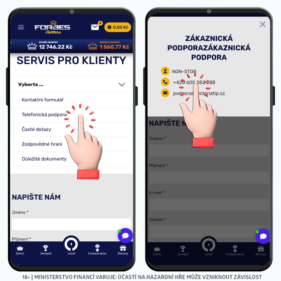Forbes telefonní číslo