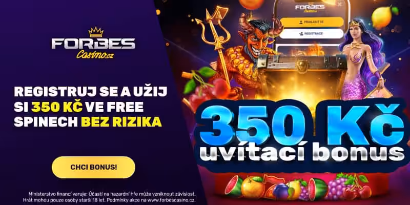 Získat Forbes registrační bonus ZDE! Forbes uvítací bonus 350 Kč