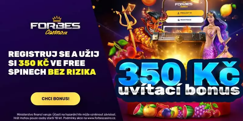 Forbes uvítací bonus 350 Kč