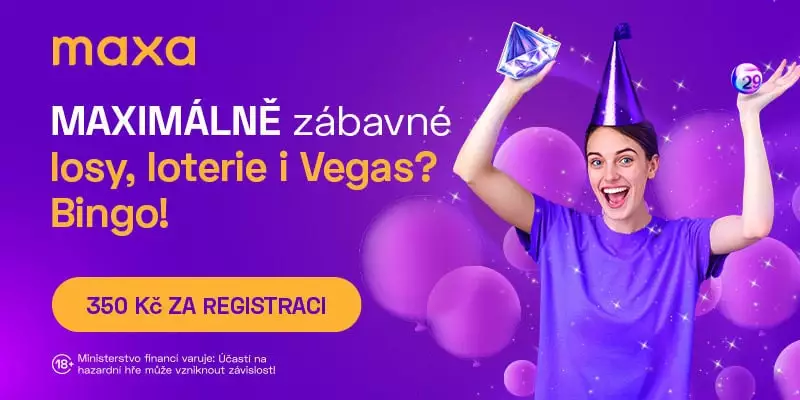 Maxa 350 Kč za registraci banner 2025