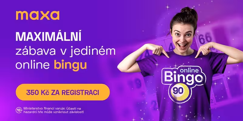 350 Kč v Maxe Bingo