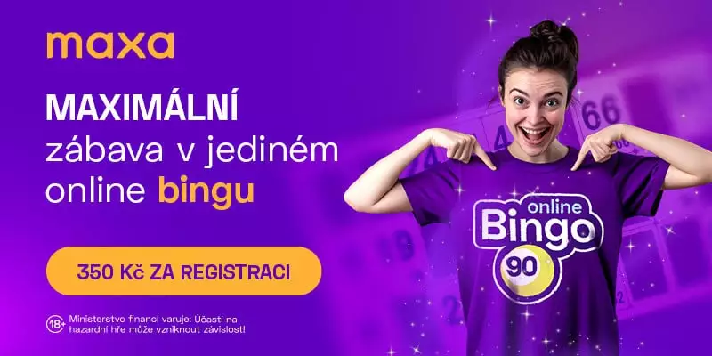 350 Kč v Maxe Bingo