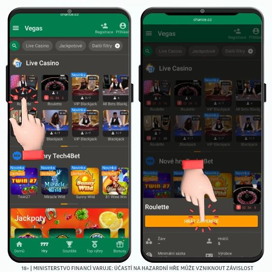 Chance ruleta live casino