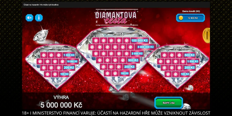 Výherní los Diamantová cesta
