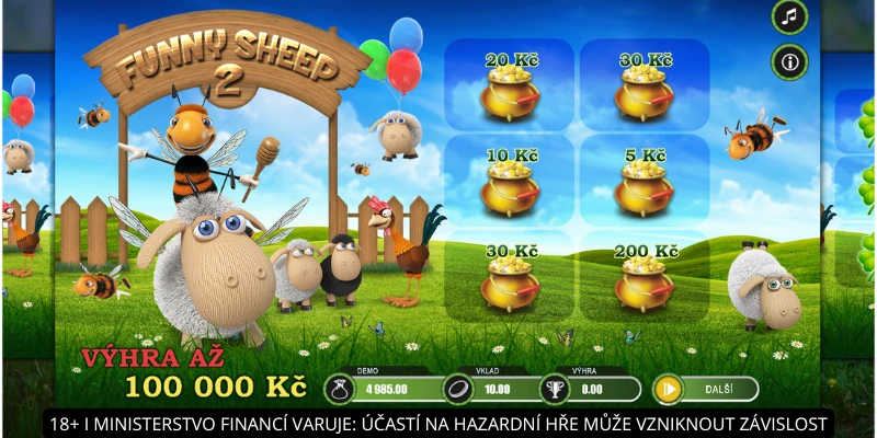 Stírací los Funny Sheep 2