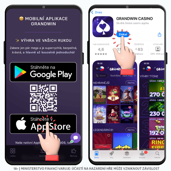 Stáhnout Gradwin aplikaci zde Grandwin aplikace