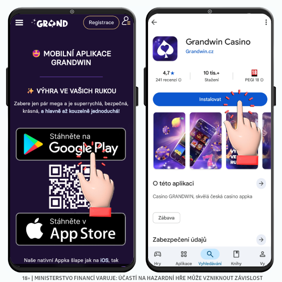 Grandwin casino aplikace Android