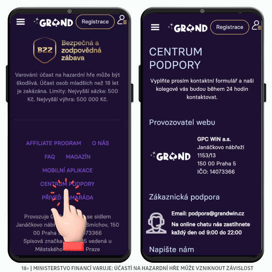 Grandwin casino kontakt e-mail