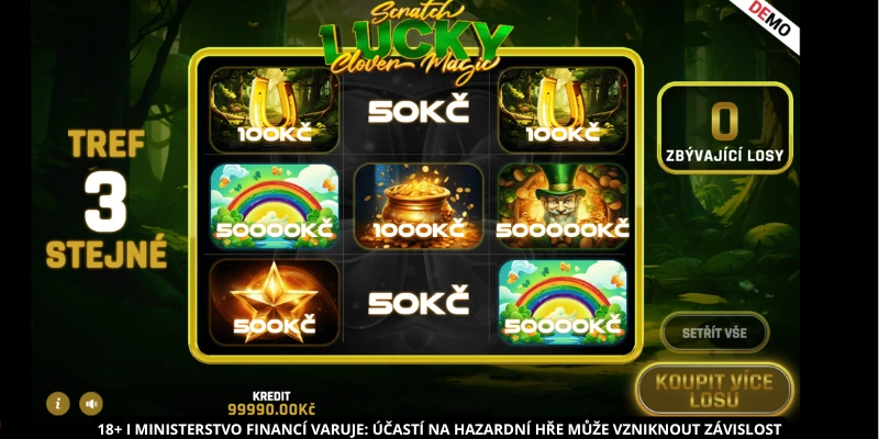 Lucky Clover Magic Scratch stírací online los