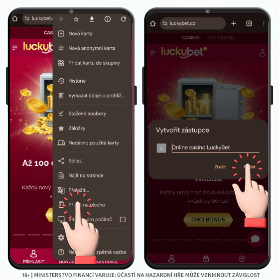 LuckyBet aplikace pro Android