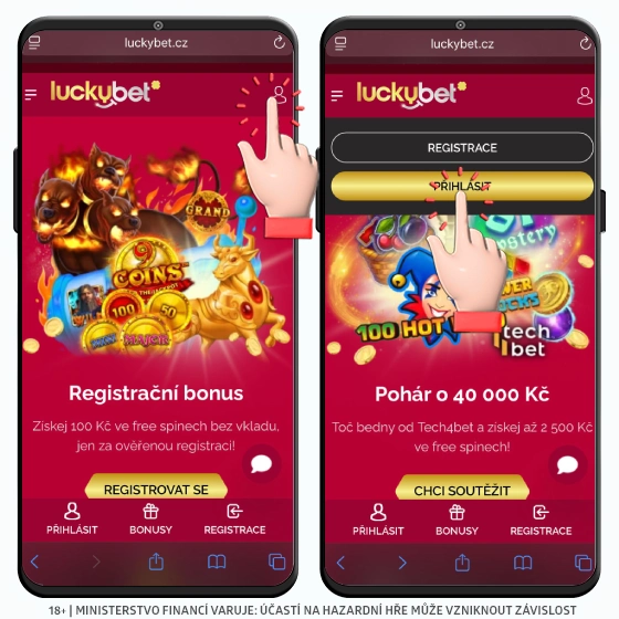 LuckyBet přihlášení 