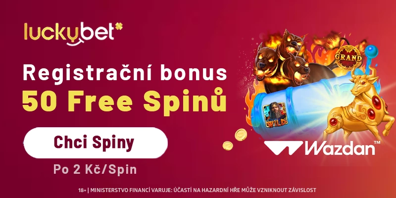 LuckyBet 50 free spinů ZDE Luckybet free spiny za registraci 50