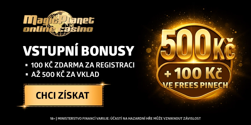 Magic Planet registrační bonusy