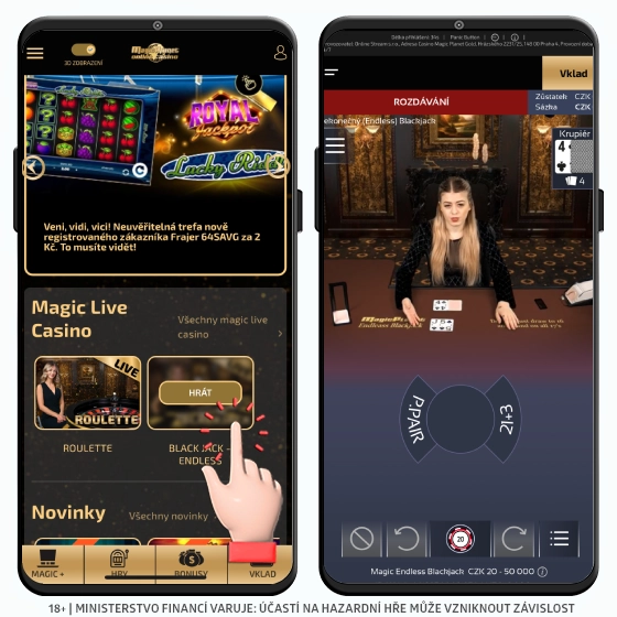 Magic planet live blackjack