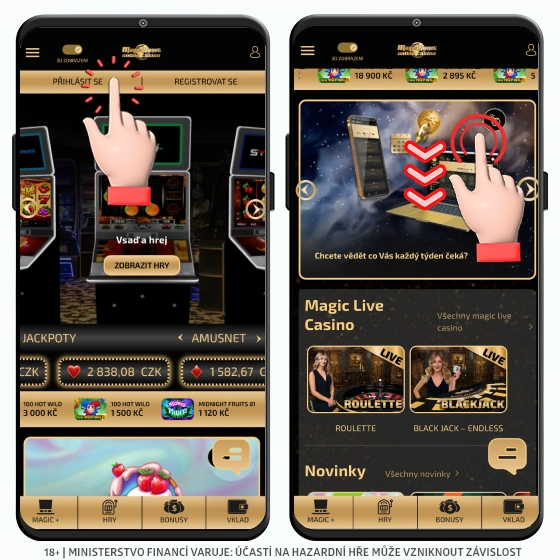 Magic planet live casino přihlášení
