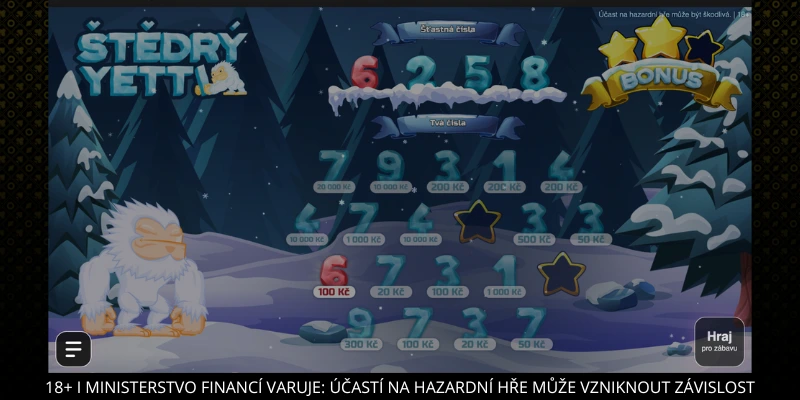 Stírací los Štědrý Yetti