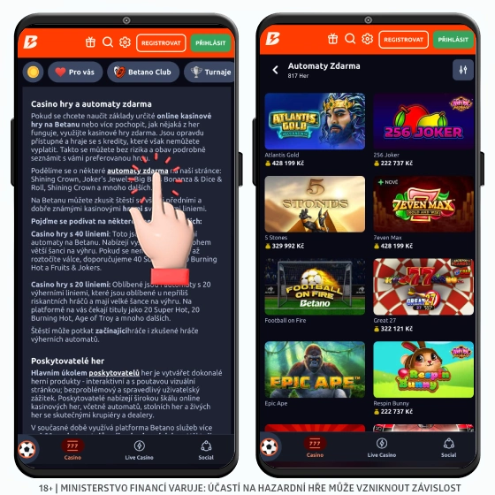 Betano demo automaty