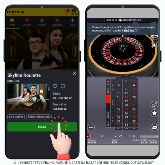 Fortuna live ruleta